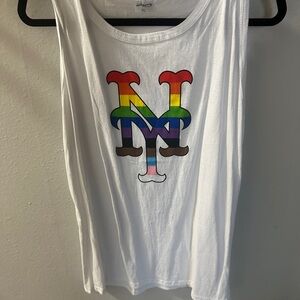 NY Mets Rainbow Logo Tank Top